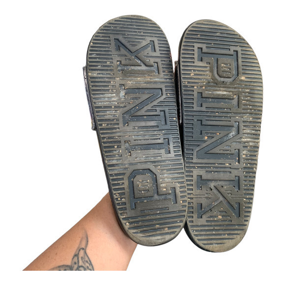 Pink Nation Limited VS CrossOver Slides Beach Silver‎ Sz 9 - Picture 3 of 4